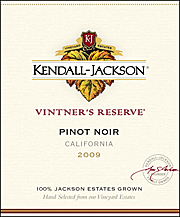 Kendall Jackson 2009 Vintners Reserve Pinot Noir