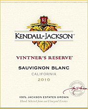 Kendall Jackson 2010 Vintners Reserve Sauvignon Blanc
