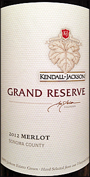 Kendall Jackson 2012 Grand Reserve Merlot