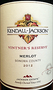 Kendall Jackson 2012 Vintners Reserve Merlot