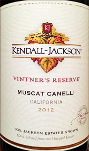 Kendall Jackson 2012 Vintners Reserve Muscat Canelli