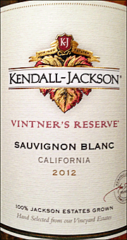 Kendall Jackson 2012 Vintners Reserve Sauvignon Blanc