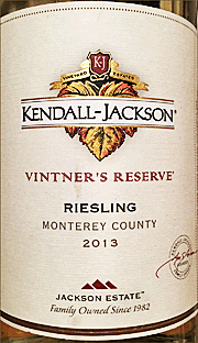 Kendall Jackson 2013 Vintners Reserve Riesling