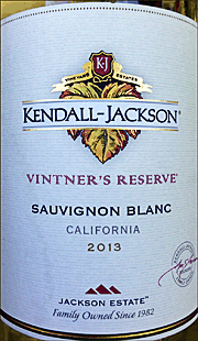 Kendall Jackson 2013 Vintners Reserve Sauvignon Blanc