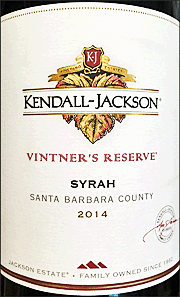 Kendall Jackson 2014 Vintner's Reserve Syrah