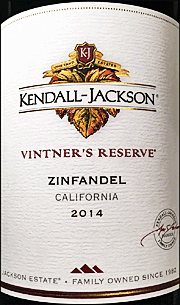 Kendall Jackson 2014 Vintner's Reserve Zinfandel