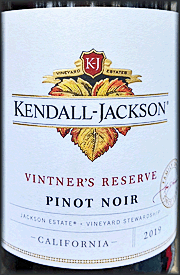 Kendall Jackson 2019 Vintner's Reserve Pinot Noir
