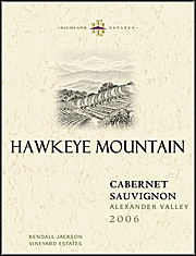 Kendall Jackson 2006 Hawkeye Mountain Cabernet