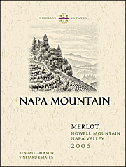 Kendall Jackson 2006 Napa Mountain Merlot