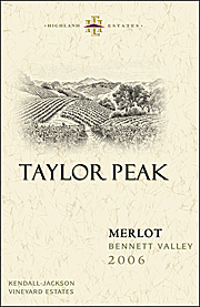 Kendall Jackson 2006 Taylor Peak Merlot