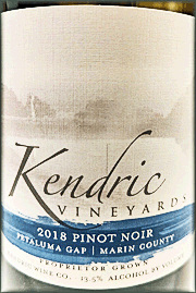 Kendric 2018 Pinot Noir