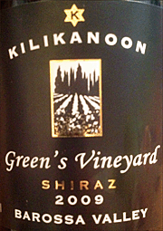 Kilikanoon 2009 Greens Vineyard Shiraz