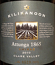 Kilikanoon 2010 Attunga 1865 Shiraz