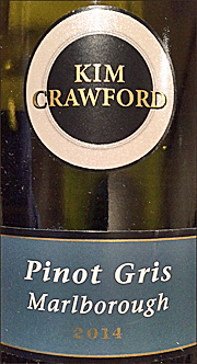 Kim Crawford 2014 Pinot Gris