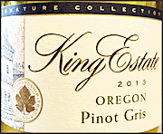 King Estate 2013 Signature Collection Pinot Gris