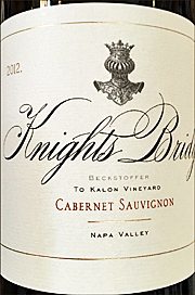 Knights Bridge 2012 Beckstoffer To Kalon Cabernet Sauvignon