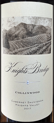 Knights Bridge 2017 Collinwood Cabernet Sauvignon