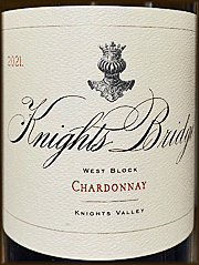 Knights Bridge 2021 West Block Chardonnay