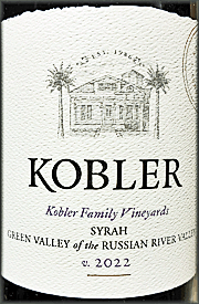 Kobler 2022 Syrah