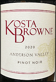 Kosta Browne 2020 Anderson Valley Pinot Noir