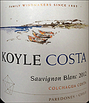 Koyle 2012 Costa Sauvignon Blanc