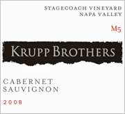 Krupp Brothers 2008 M5 Stagecoach Cabernet