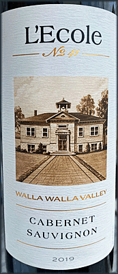 L'Ecole 2019 Walla Walla Cabernet Sauvignon