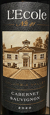 L'Ecole 2020 Columbia Valley Cabernet Sauvignon