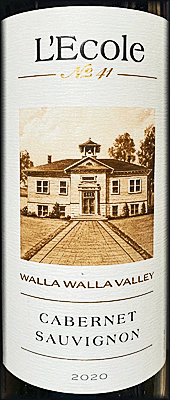 L'Ecole 2020 Walla Walla Cabernet Sauvignon