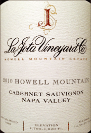 La Jota 2010 Cabernet Sauvignon