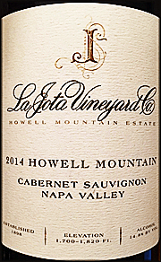 La Jota 2014 Howell Mountain Cabernet Sauvignon