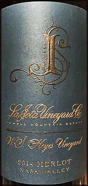 La Jota 2014 W.S. Keyes Merlot