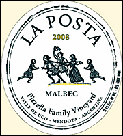 La Posta 2008 Pizzella Family Malbec