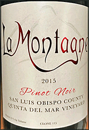 LaMontagne 2015 Clone 115 - Quinta Del Mar Vineyard Pinot Noir