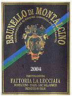 La Lecciaia 2004 Brunello di Montalcino