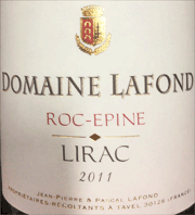 Lafond 2011 Lirac Roc Epine