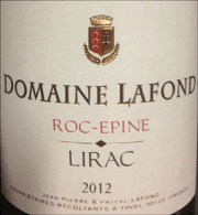 Lafond 2012 Lirac Roc Epine Blanc