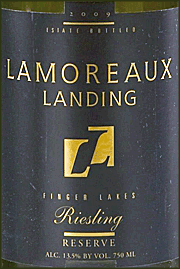 Lamoreaux Landing 2009 Reserve Riesling