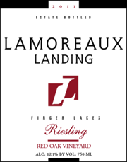 Lamoreaux Landing 2011 Red Oak Riesling 