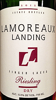 Lamoreaux Landing 2012 Dry Riesling