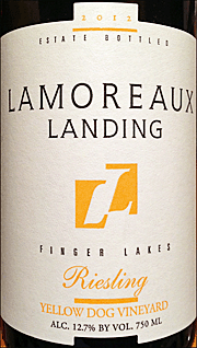 Lamoreaux Landing 2012 Yellow Dog Riesling