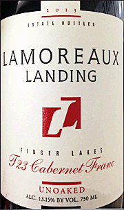 Lamoreaux Landing 2013 T23 Unoaked Cabernet Franc