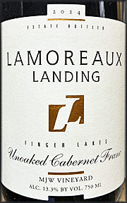 Lamoreaux Landing 2024 MJW Vineyard Unoaked Cabernet Franc