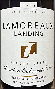 Lamoreaux Landing 2024 Terra West Vineyard Unoaked Cabernet Franc