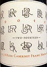 Lang and Reed 2012 Two Fourteen Cabernet Franc