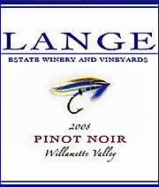 Lange 2008 Willamette Valley Pinot Noir