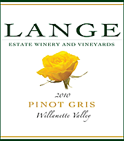 Lange 2010 Pinot Gris