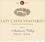 Lazy Creek 2012 Pinot Noir