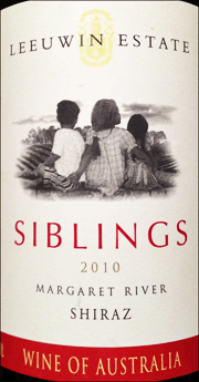 Leeuwin Estate 2010 Siblings Shiraz