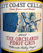 Left Coast Cellars 2013 The Orchards Pinot Gris